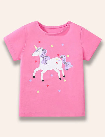 Series Cartoon Animal Printed T-Shirt
